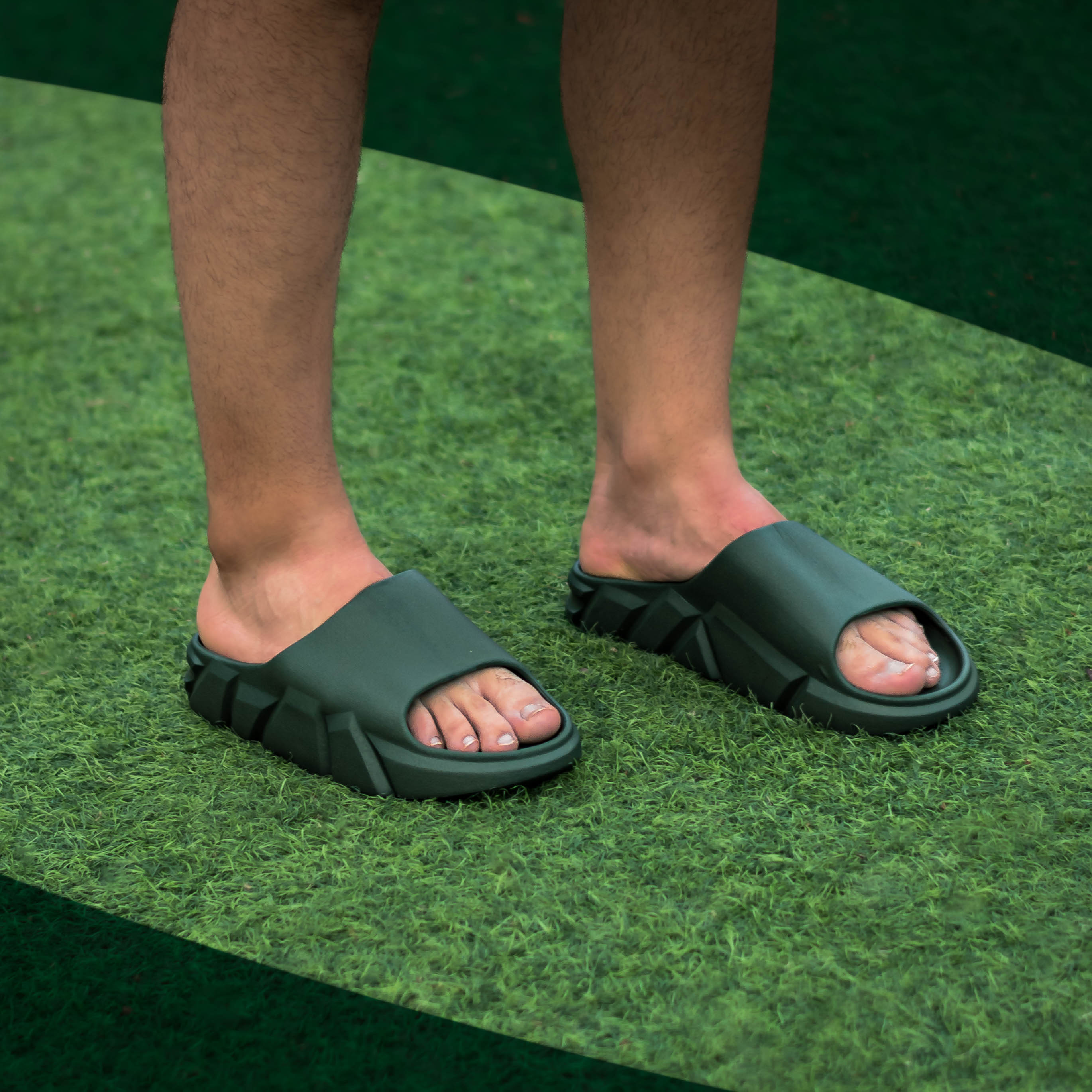 Vista 3 de Pantuflas Balenciaga Caballero - COLOR: BEIGE, TALLA: 41